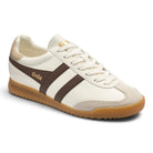 Gola Women's Torpedo Leather Sneakers - Off White/Dark Brown/Gold