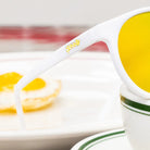 goodr Circle G Sunglasses: Carl's Diner - Yolk’s on You