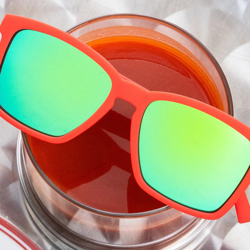 goodr LFG Sunglasses: Carl's Diner - The Devil’s Ketchup