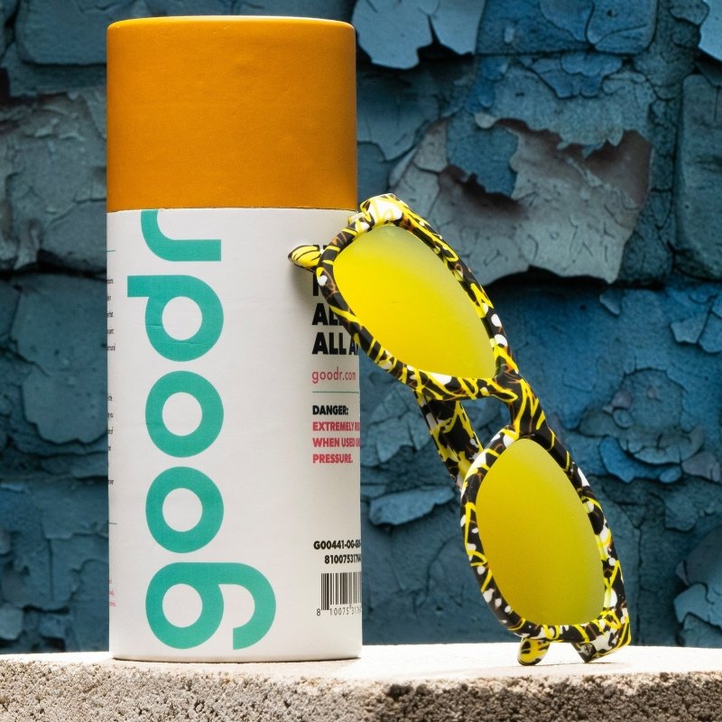 goodr OG Sunglasses: Overpass Art Gallery - Spray It, Don't Say It