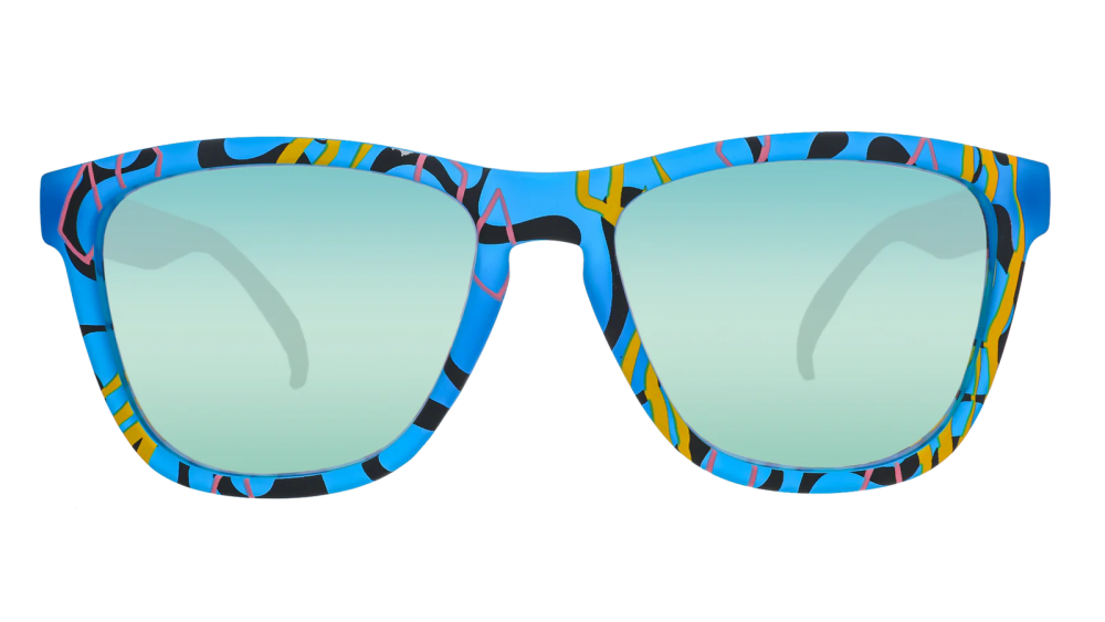 goodr OG Sunglasses Tropical Maximalism - Boozy Blue Mystery Drink