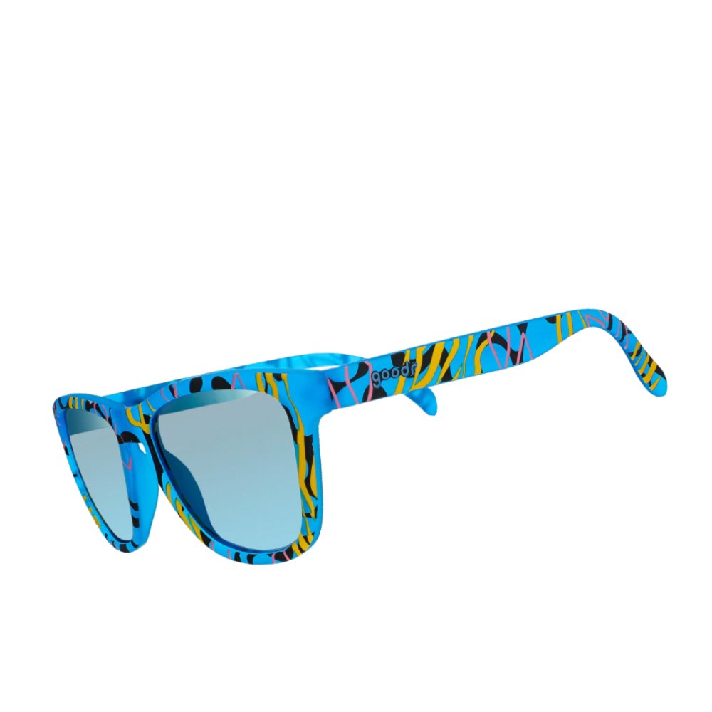 goodr OG Sunglasses Tropical Maximalism - Boozy Blue Mystery Drink