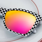 goodr Pop G Sunglasses: Carl's Diner - Server With a Checkered Past