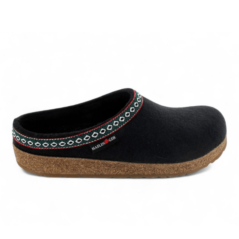 Seliga ShoesHaflinger GZ Classic Grizzly Clog - Black