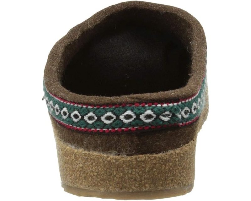 Haflinger GZ Classic Grizzly Clog - Chocolate