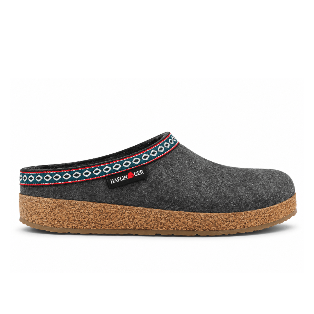 Haflinger GZ Classic Grizzly Clog - Grey