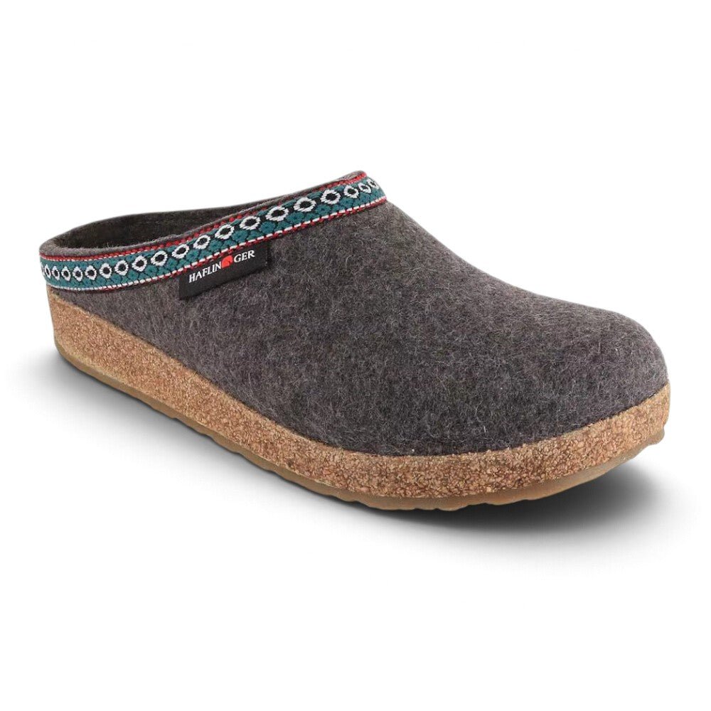 Haflinger GZ Classic Grizzly Clog - Grey