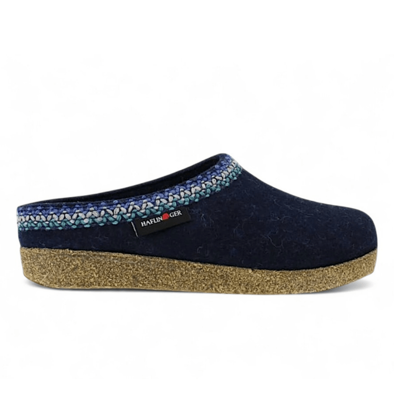 Seliga ShoesHaflinger GZ Zig Zag Grizzly Clog - Captains Blue