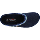 Haflinger GZ Zig Zag Grizzly Clog - Captains Blue