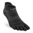 Injinji Run Original Weight No‑Show Toe Socks - Black