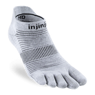 Injinji Run Original Weight No‑Show Toe Socks - Gray