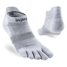 Injinji Run Original Weight No‑Show Toe Socks - Gray