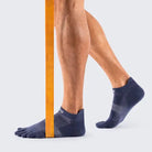 Injinji Run Original Weight No‑Show Toe Socks - Navy
