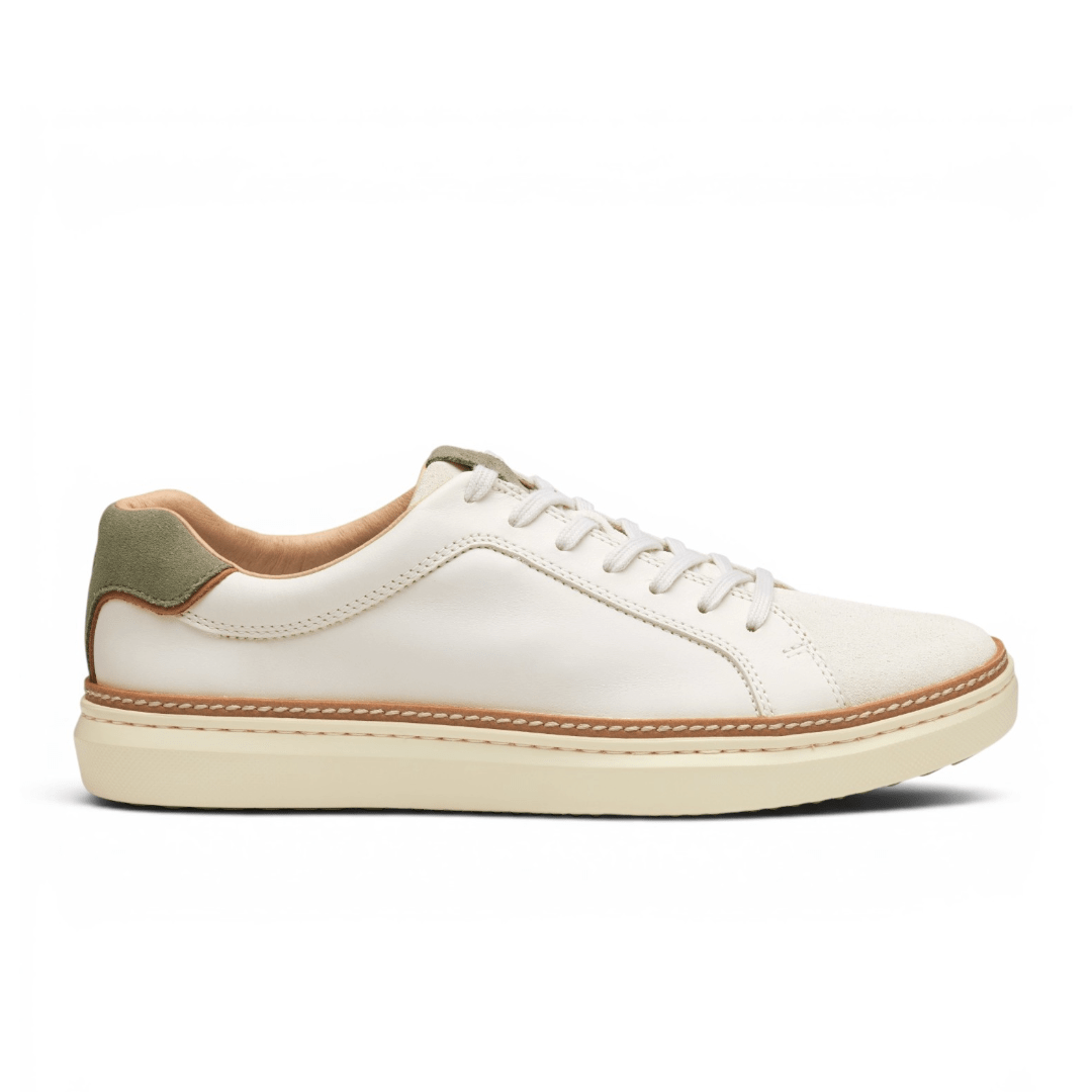 Johnston & Murphy McGuffey 2 Lace - to - Toe - White/Taupe