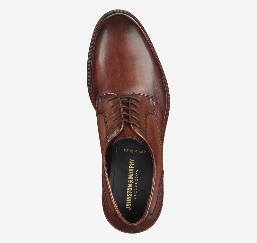 Johnston & Murphy Men's Hartley Plain Toe - Brown