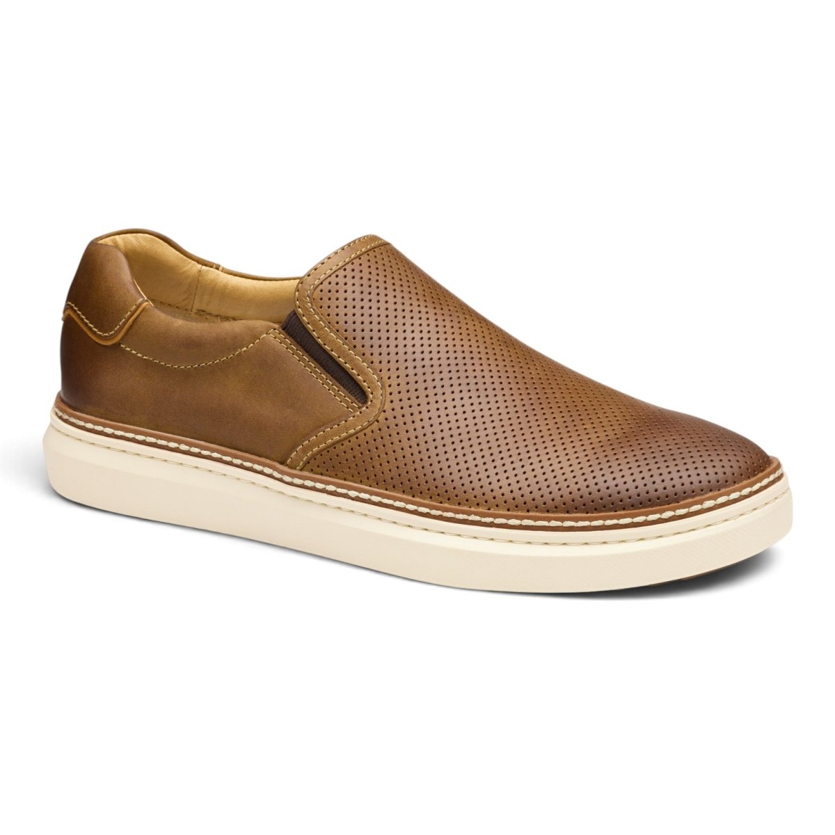 Johnston & Murphy Men's McGuffey 2 Perfed Slip-On - Brown