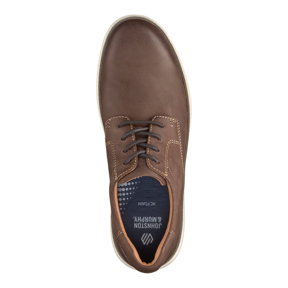Johnston & Murphy Men's McGuffey 2 Plain Toe - Brown Oiled