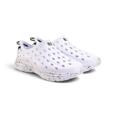 Kane Footwear Revive - All White/Green Speckle