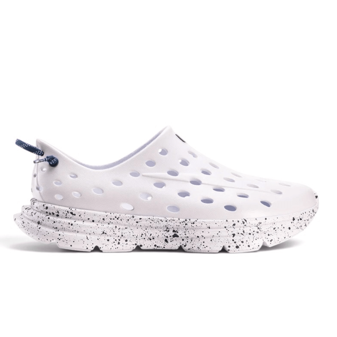 Kane Footwear Revive - All White/Indigo Speckle