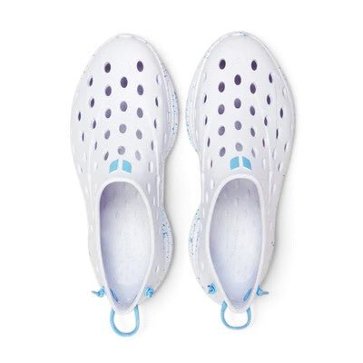 Kane Footwear Revive - All White/Light Blue Speckle