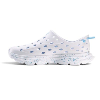 Kane Footwear Revive - All White/Light Blue Speckle
