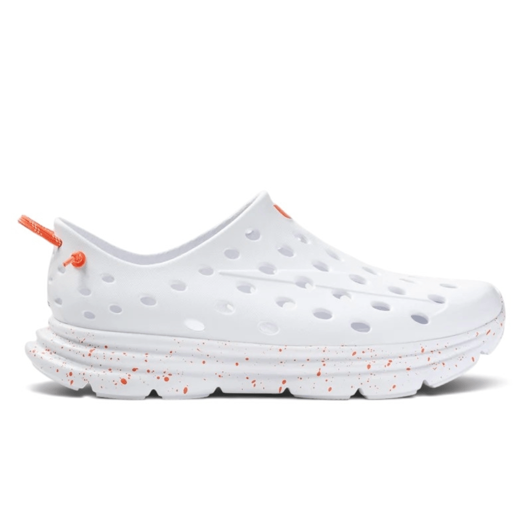 Kane Footwear Revive - All White/Orange Speckle