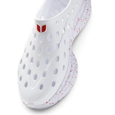 Kane Footwear Revive - All White/Red Speckle