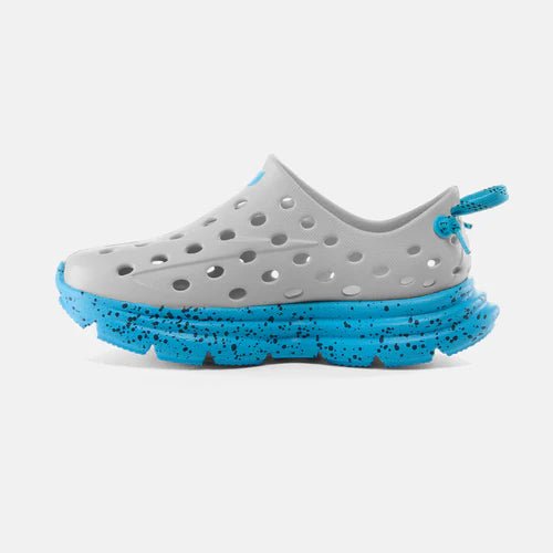 Kane Footwear Revive Kids - Foggy Gray/Highlighter Blue
