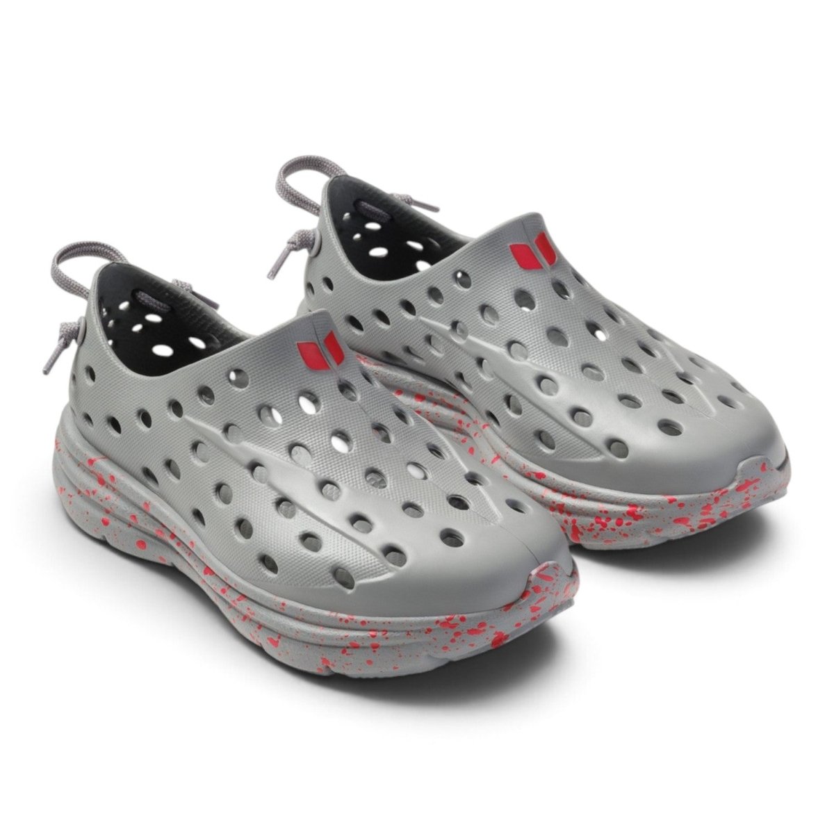 Kane Footwear Revive Kids - Moon Gray/True Red Speckle