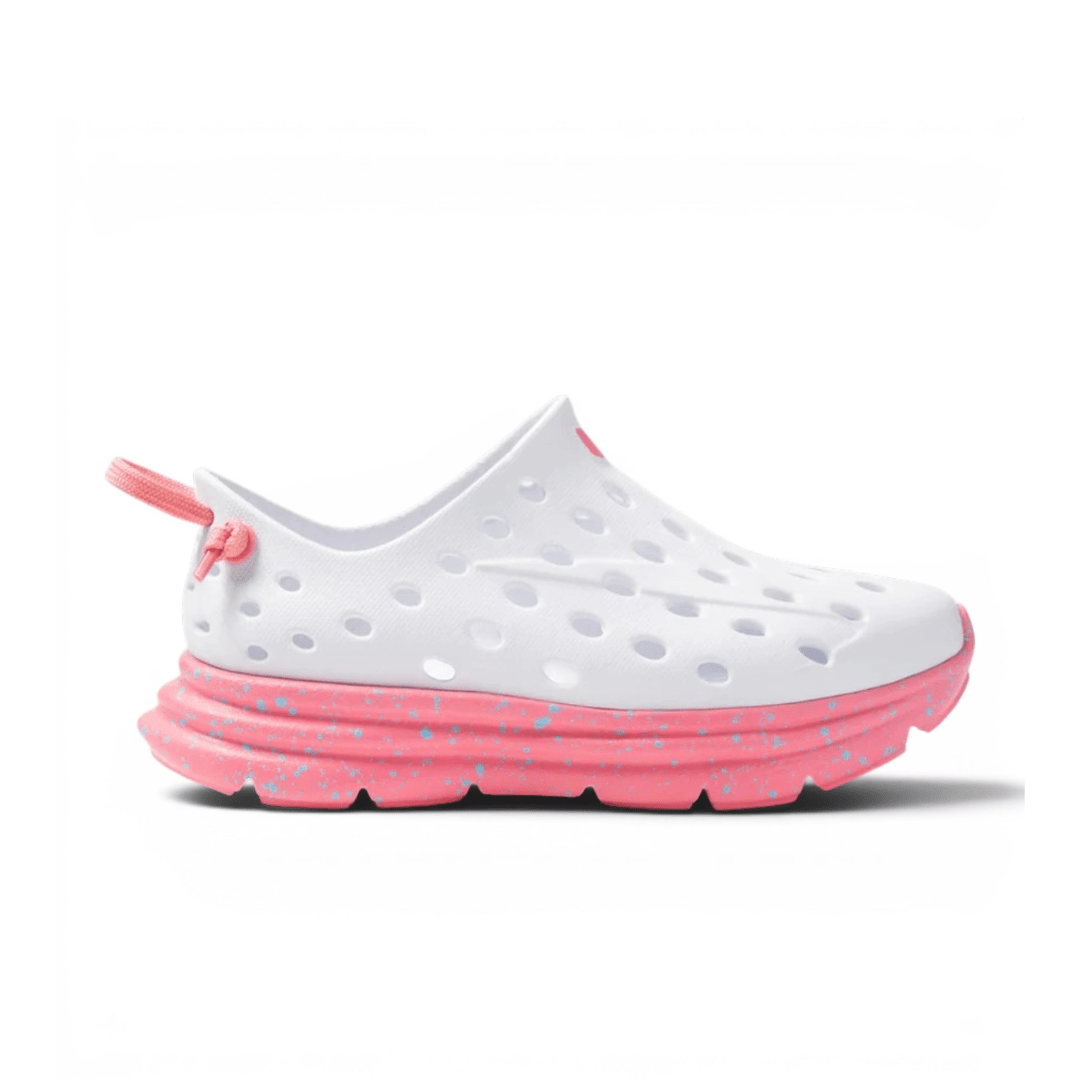 Kane Footwear Revive Kids - White/Strawberry Pink Speckle