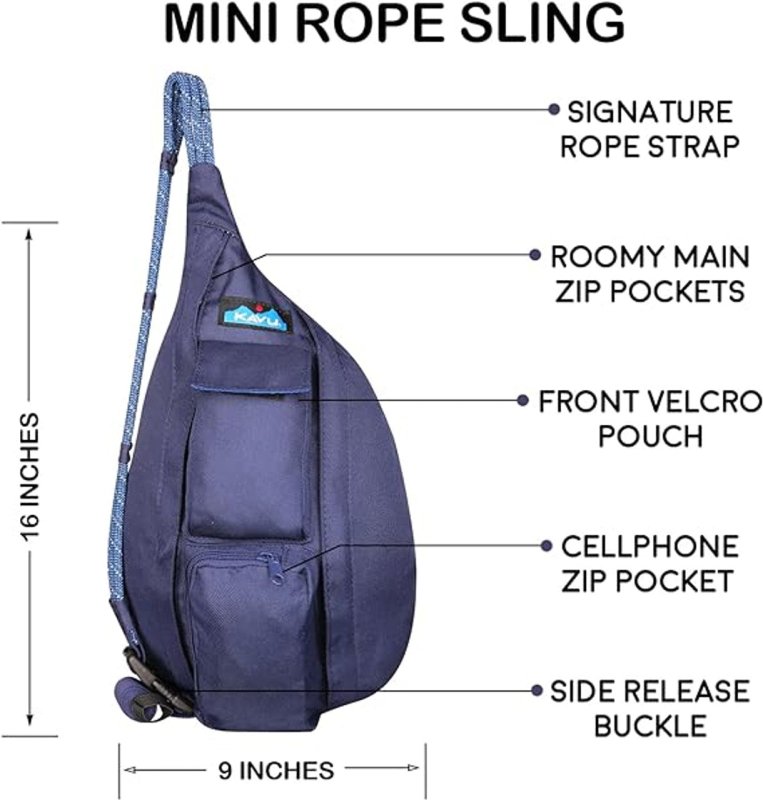 KAVU Mini Rope Sling - Dark River