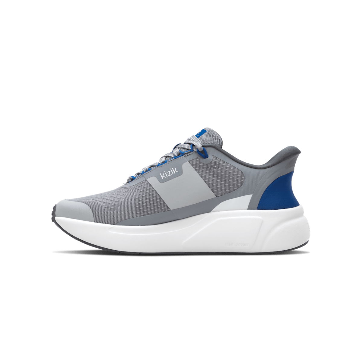 Kizik Men's Freedom Run Hands-Free Shoes - Alloy/Blue