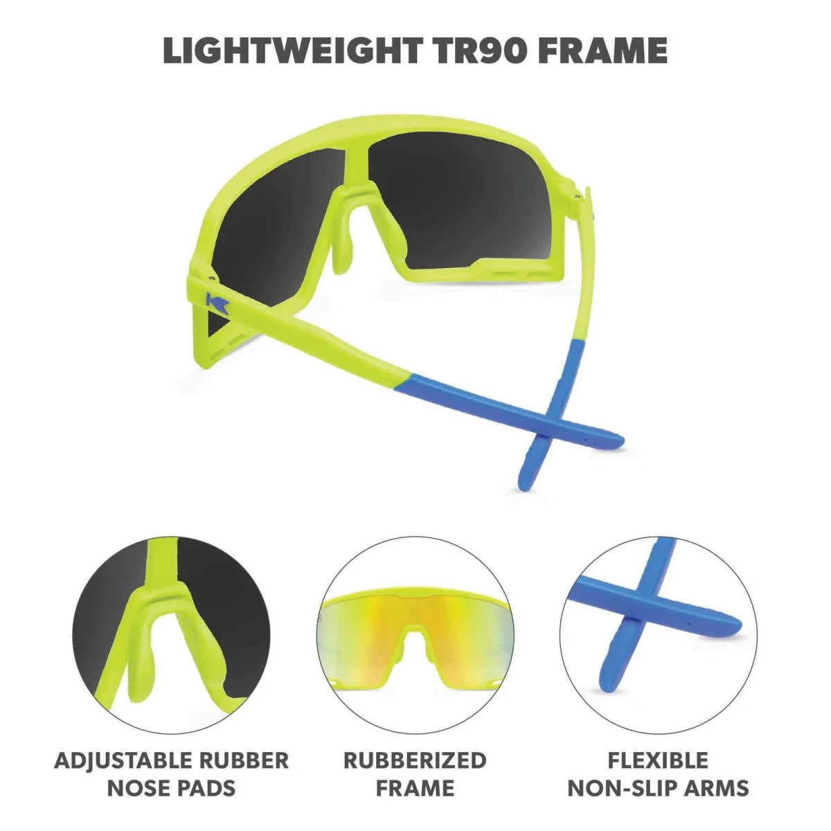Knockaround Campeones Sunglasses - High Voltage/Yellow Blue
