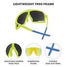 Knockaround Campeones Sunglasses - High Voltage/Yellow Blue