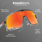Knockaround Campeones Sunglasses - Magma/Red Sunset