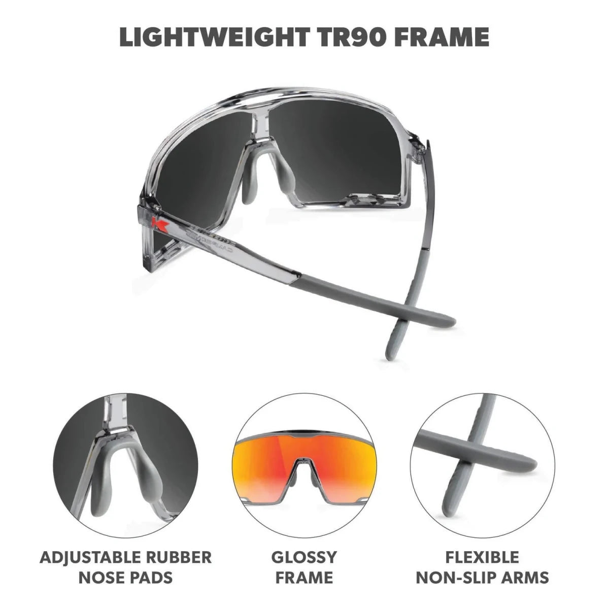 Knockaround Campeones Sunglasses - Magma/Red Sunset