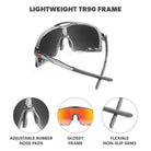 Knockaround Campeones Sunglasses - Magma/Red Sunset