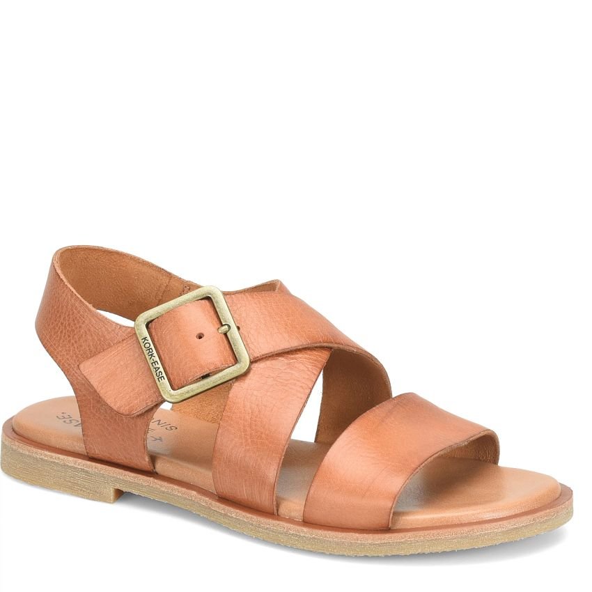 Kork-Ease Women's Dara Flat Sandal - Rust