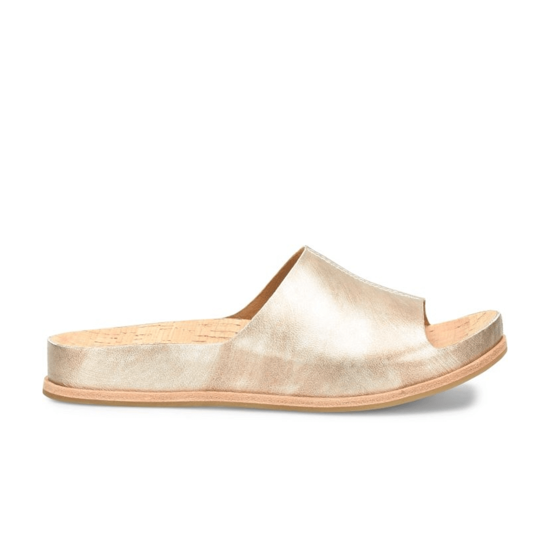 Kork - Ease Women's Tutsi Slide Sandal - Light Gold Panna Cotta
