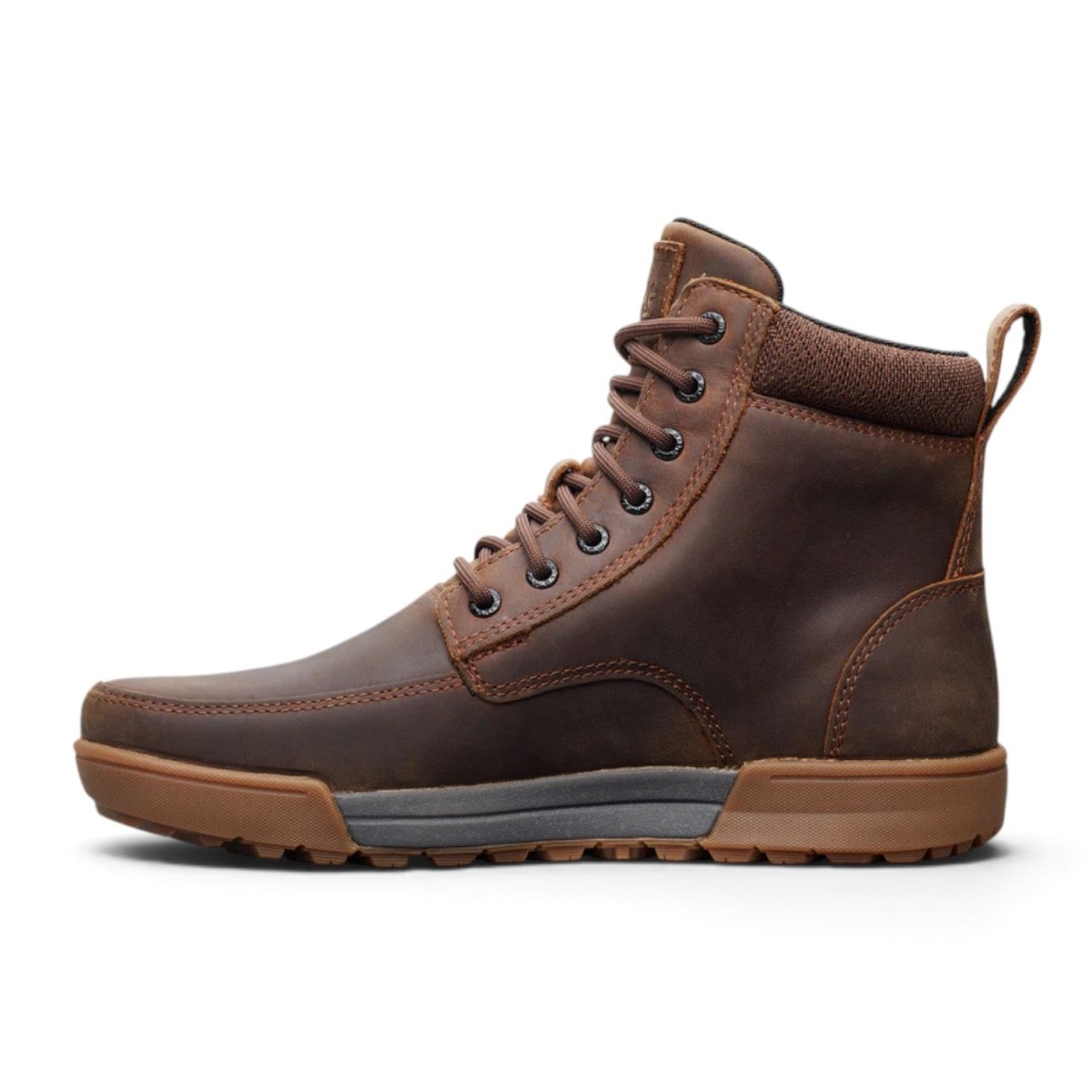 Lems Men's Boulder Summit Zero-Drop Waterproof Boot - Rugged Bark
