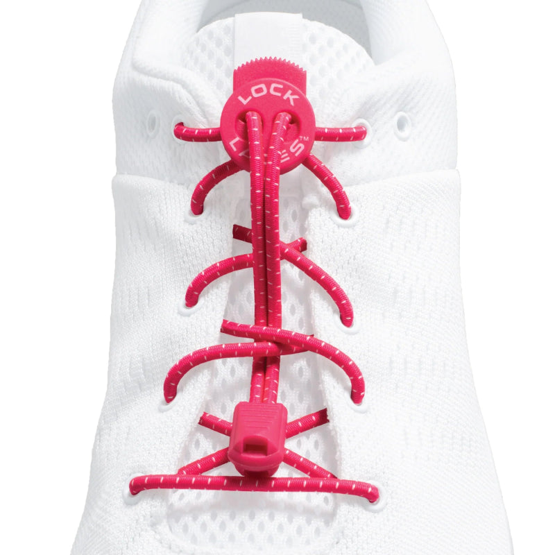 Lock Laces Original No - Tie Shoelaces - Hot Pink