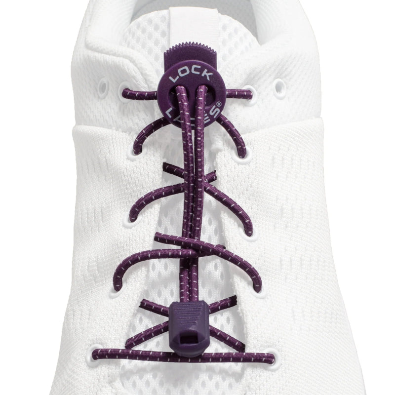 Lock Laces Original No - Tie Shoelaces - Purple