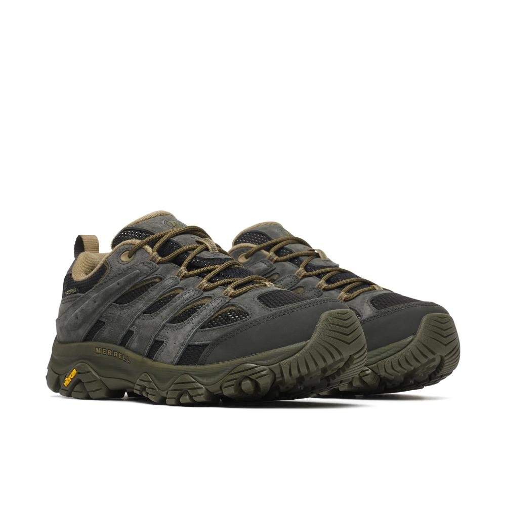 Merrell Men's Moab 3 Waterproof Hiking Shoes - Black/Beluga