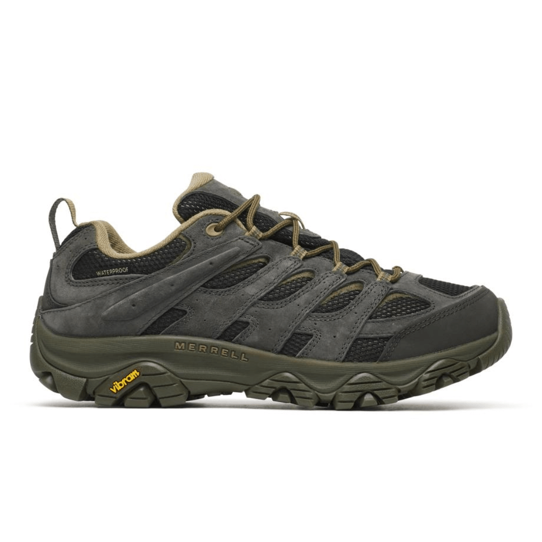 Merrell Men's Moab 3 Waterproof Hiking Shoes - Black/Beluga