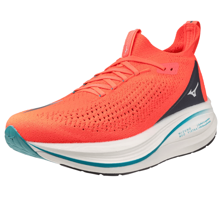 Mizuno Men's Neo Vista 2 Running Shoes - Striking Coral/White
