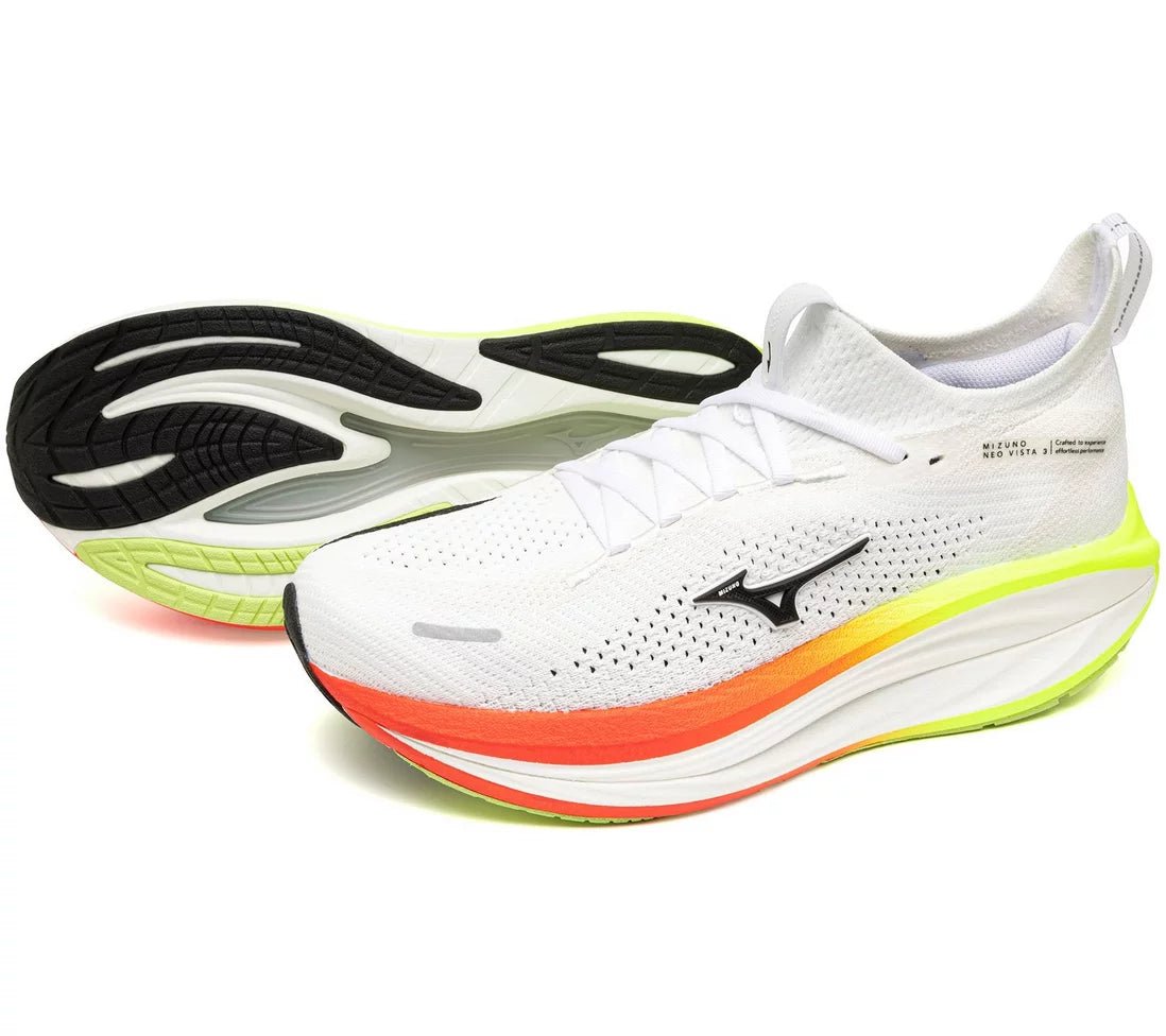 Mizuno Men's Neo Vista 3 Running Shoes - White/Black