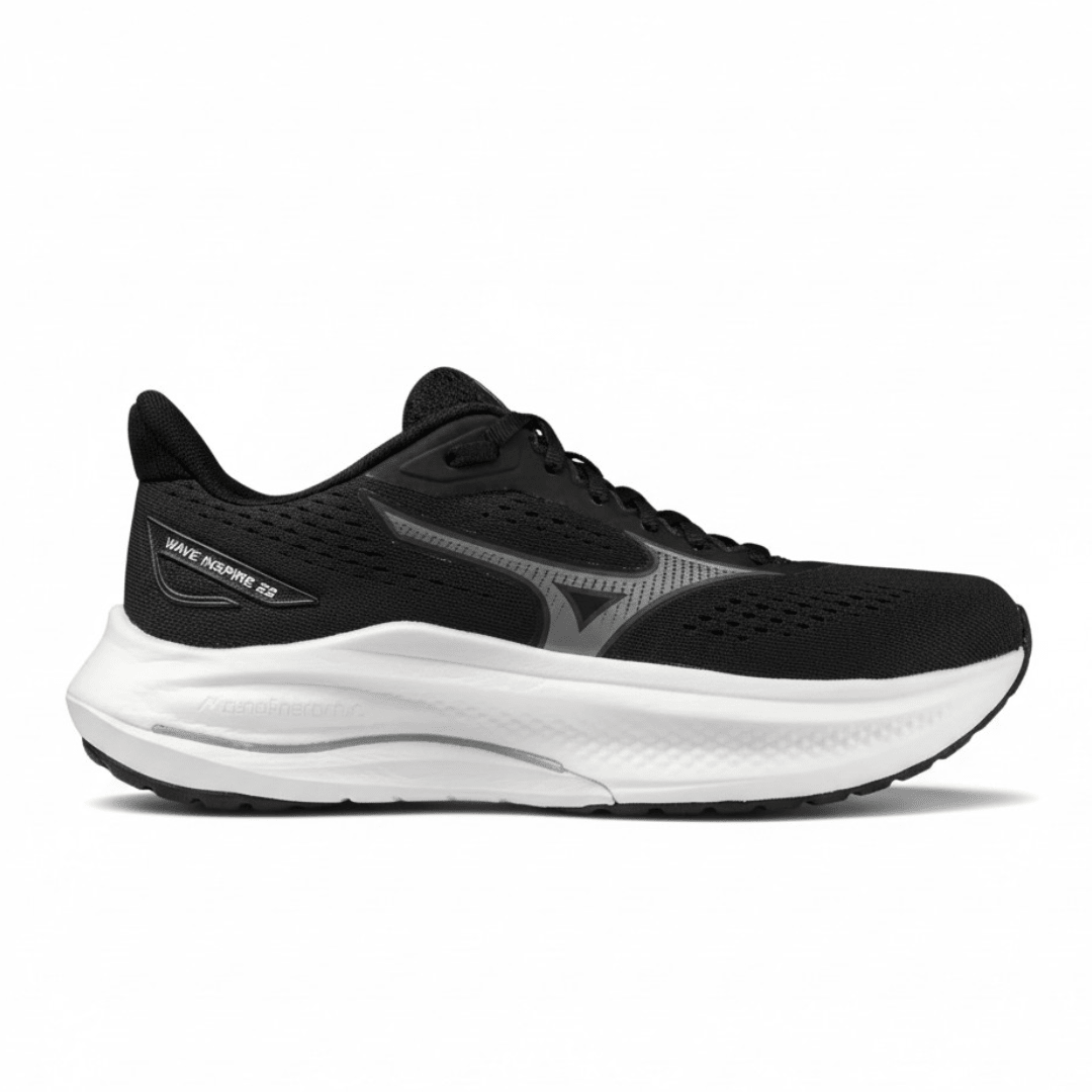 Mizuno Men's Wave Inspire 22 Running Shoes - Black/Ultimate Grey