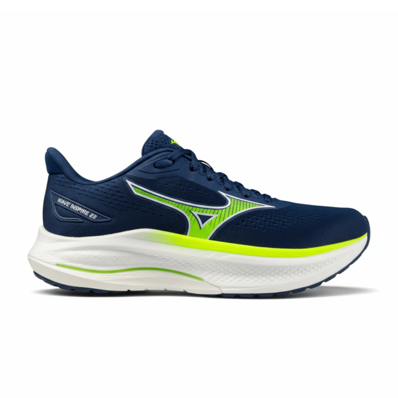 Mizuno Men's Wave Inspire 22 Running Shoes - Estate Blue/White