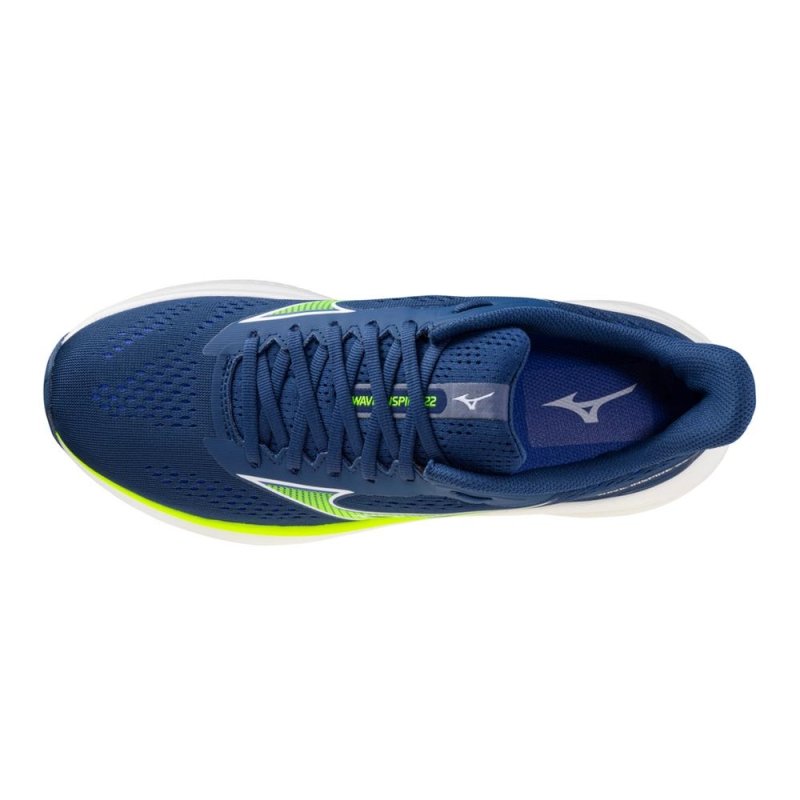 Mizuno Men's Wave Inspire 22 Running Shoes - Estate Blue/White