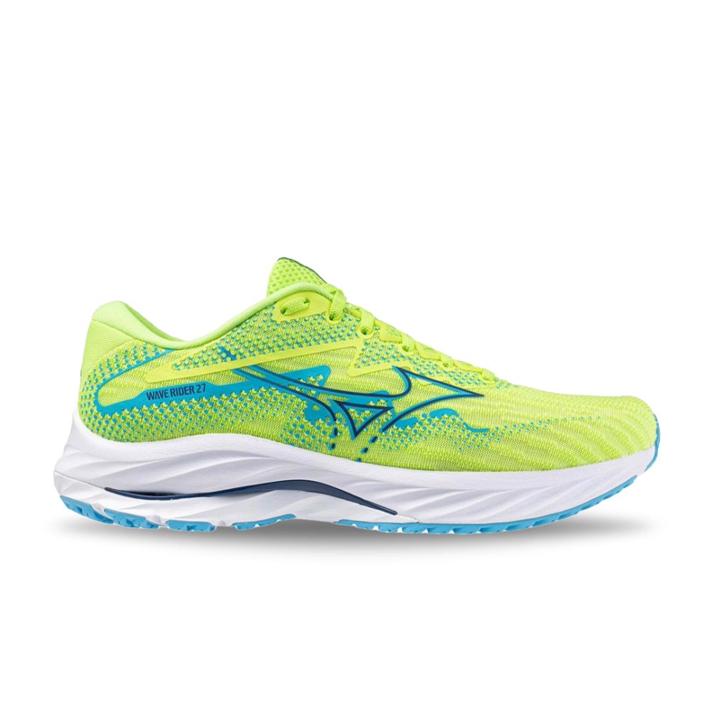 Mizuno Men's Wave Rider 27 - Sharp Green/Navy Peony